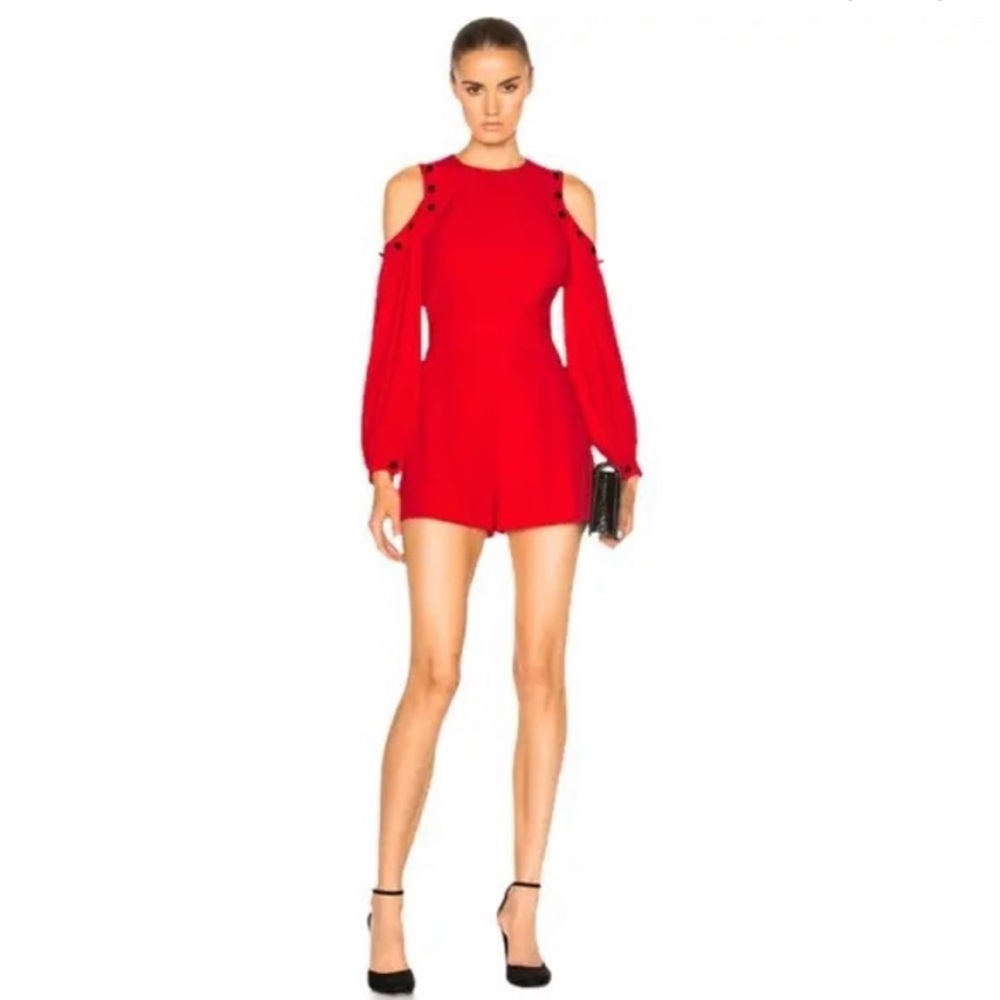 ALEXIS RED ROMPER